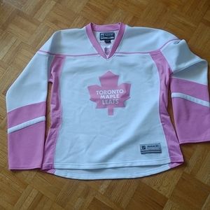 Pink Maple Leafs Jersey women's large
